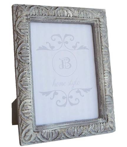Portafoto vintage grigio decoro archi legno 13x18