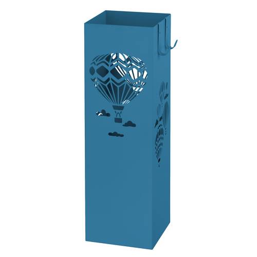 Portaombrelli mongolfiere metallo blu avio quadrato