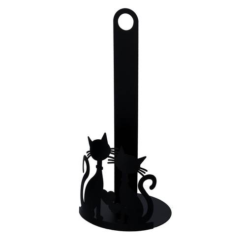 Portascottex da tavolo coppia gatti metallo nero