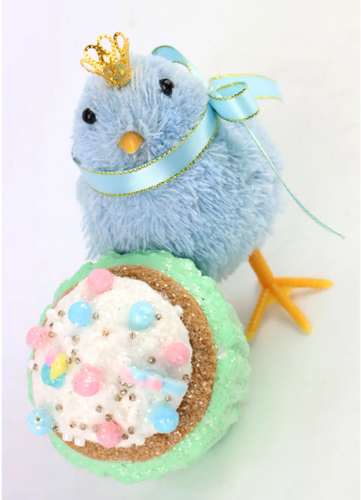 Pulcino colorato pelo candy con cupcake 17h