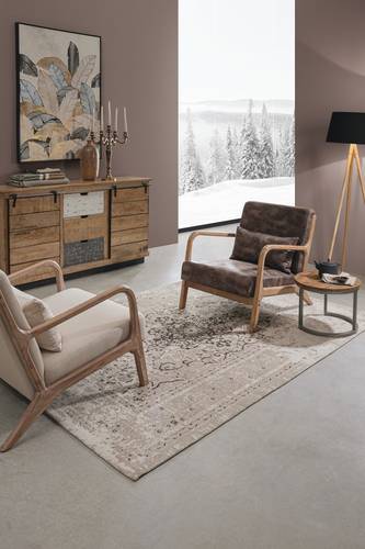 Quadro Bold stampa foglie oro e nere con cornice legno 82x122h