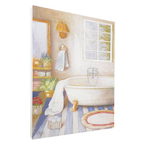 Quadro dipinto vasca da bagno finestra rettangolare 30x40h