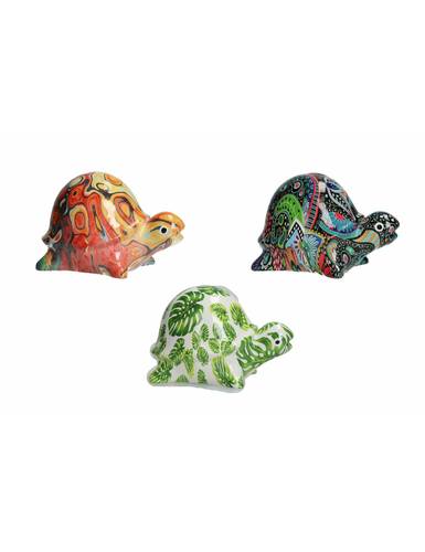 Salvadanaio tartaruga ceramica colorata