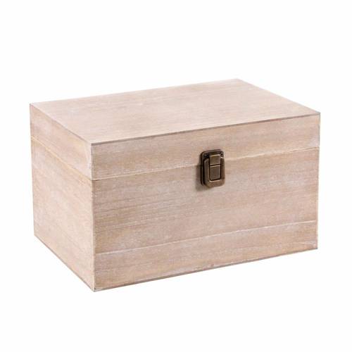 Scatola In Legno Grezzo Con Coperchio 40x30x24 Cm – Pino Naturale Levigato Per Decorazione Fai Da Te E Organizzazione