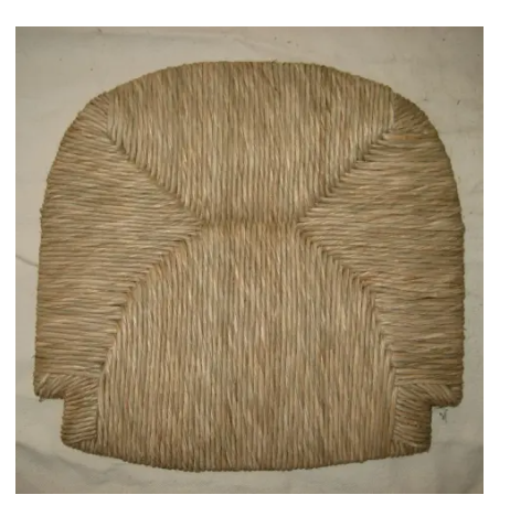 Sedile ricambio sedia vera paglia palustre arrotondato 41x40
