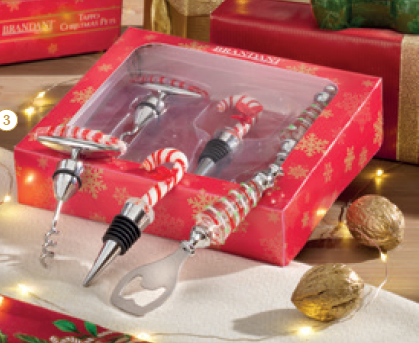 Set vino di natale Candy 3 pezzi
