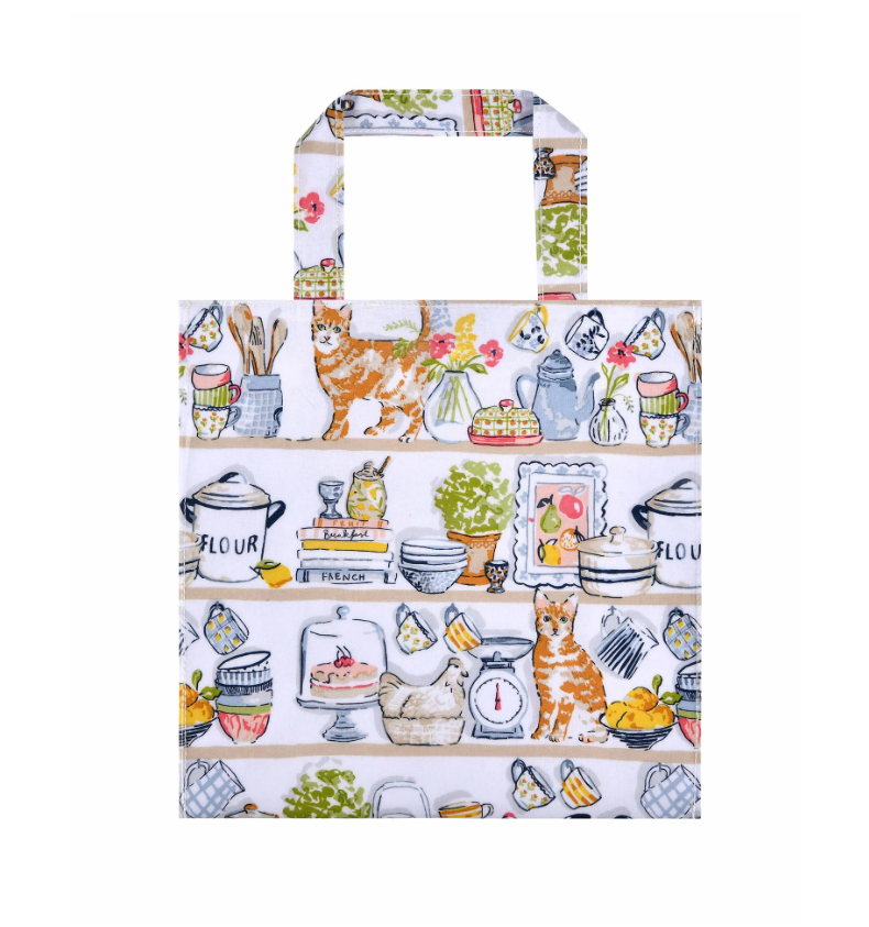 Shopping bag pvc small gatti nella dispensa Pantry cats Ulster Weavers