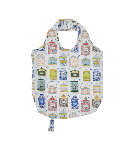 Shopping bag pieghevole barattoli Tea Tins