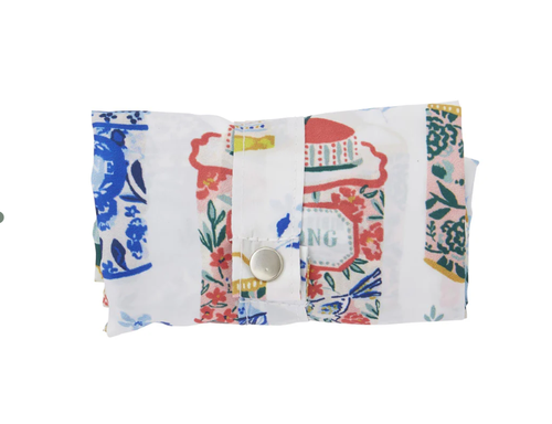 Shopping bag pieghevole barattoli Tea Tins