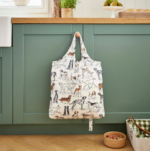 Shopping bag pieghevole cani Country Dogs