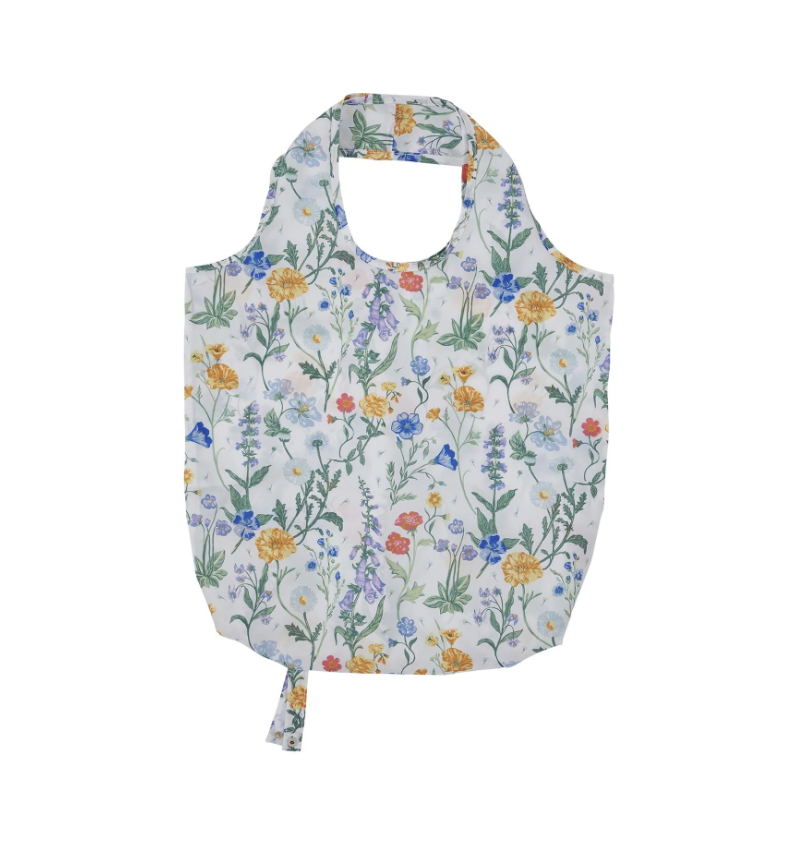 Shopping bag pieghevole fiori Cottage Garden