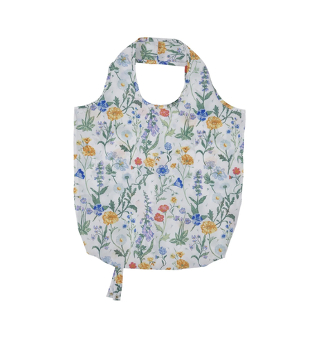 Shopping bag pieghevole fiori Cottage Garden