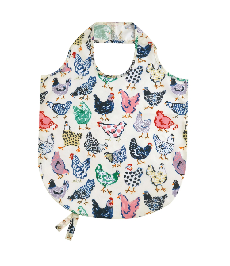 Shopping bag pieghevole galline colorate Chick Chicken