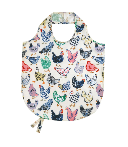 Shopping bag pieghevole galline colorate Chick Chicken