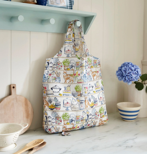 Shopping bag pieghevole gatti in cucina Pantry Cats