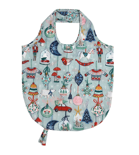 Shopping bag pieghevole natalizia Christmas Ornaments