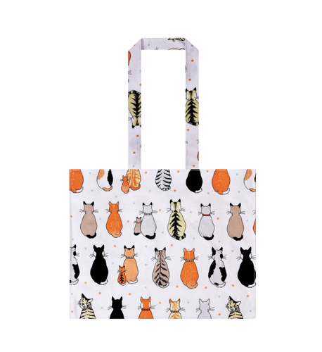 Shopping bag pvc medium manici lunghi gatti in attesa Cats in Waiting
