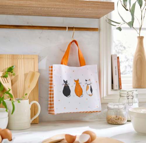 Shopping bag pvc small gatti in attesa Cats in Waiting