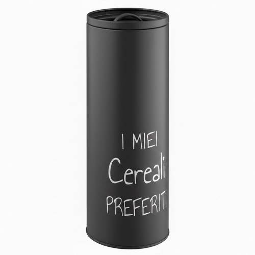 Smoke barattolo cereali metallo antracite ermetico
