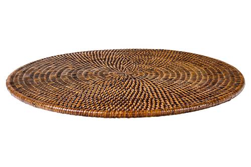 Sottopiatto Myanmar tondo rattan noce cm38