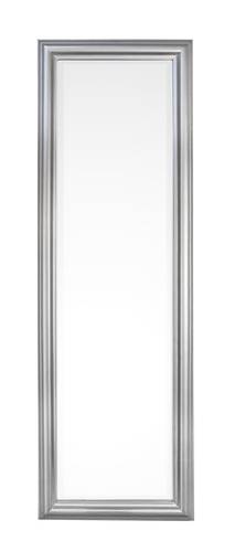 Specchio argento cornice liscia legno 42x132h