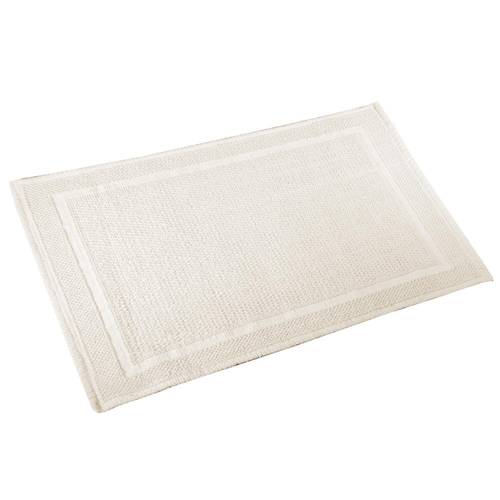 Tappeto bagno cotone nodi avorio 50x80