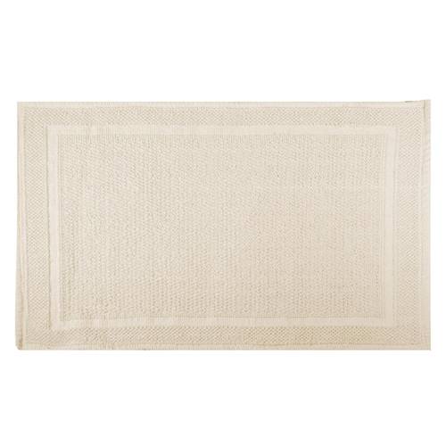 Tappeto bagno cotone nodi beige 50x80