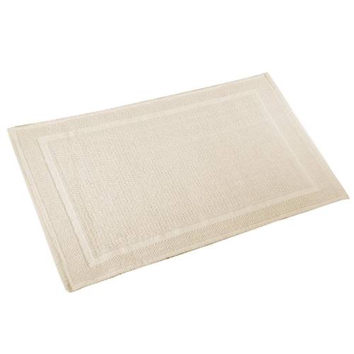 Tappeto bagno cotone nodi beige 50x80