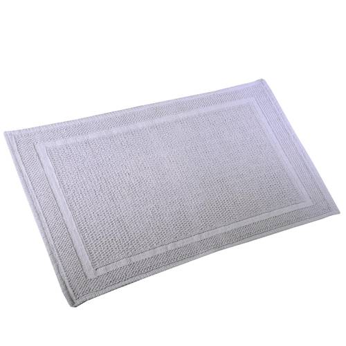 Tappeto bagno cotone nodi grigio 50x80
