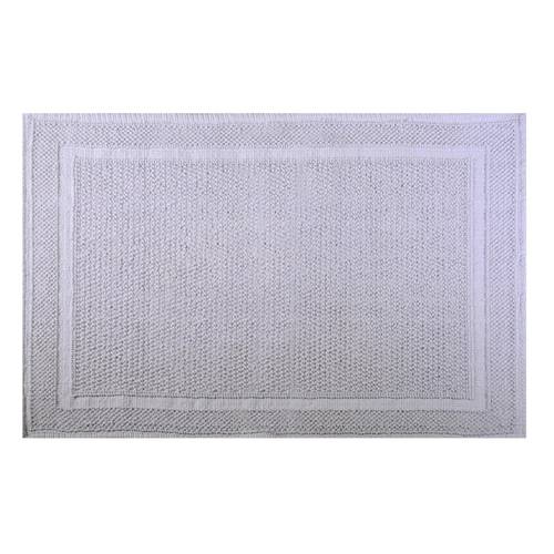 Tappeto bagno cotone nodi grigio 50x80