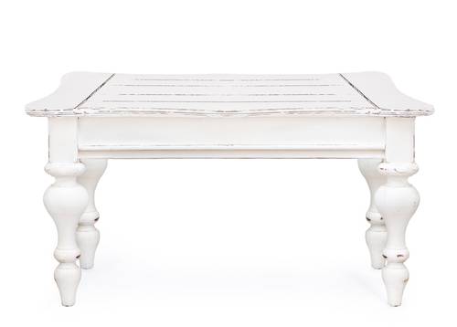 Tavolino salotto legno bianco provenza 90x60