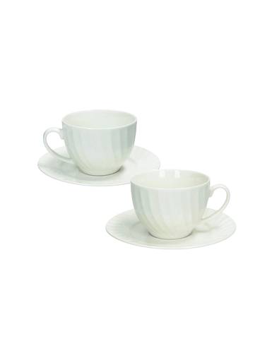 Tazza the Canete' porcellana bianca 2pz