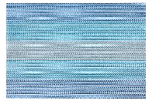 Tovaglietta americana intreccio pvc azzurro sfumato set 4 pezzi