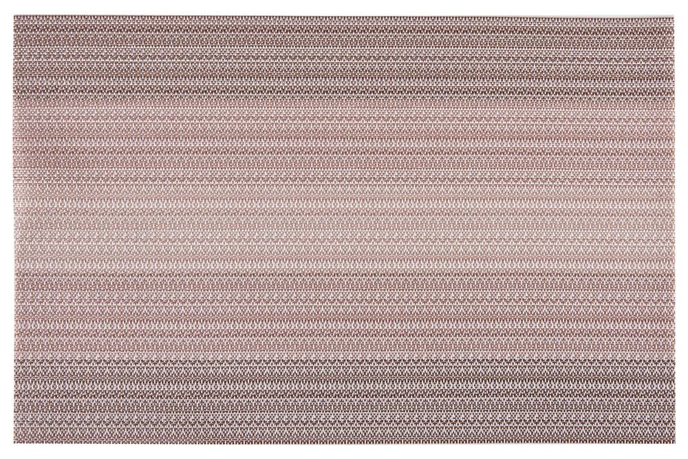 Tovaglietta americana intreccio pvc tortora sfumata set 4 pezzi
