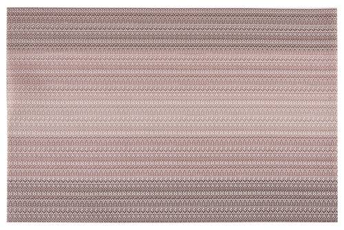 Tovaglietta americana intreccio pvc tortora sfumata set 4 pezzi