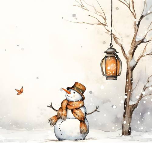 Tovaglioli carta Pupazzo di neve 33x33 confezione 20pz