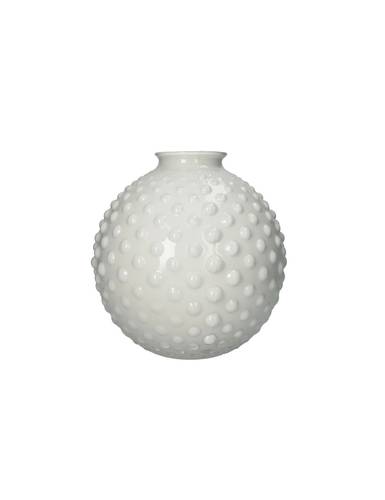 Vaso bolle sfera avorio cm 26