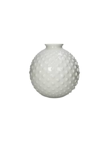 Vaso bolle sfera avorio cm 21
