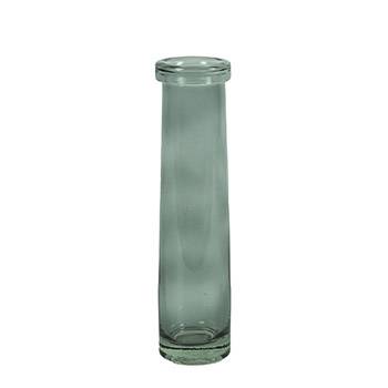 Vaso tubo grigio scuro vetro cilindro 7x28h