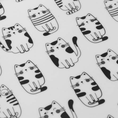 Vassoio Cats gatti neri seduti melamina piccolo 42x28