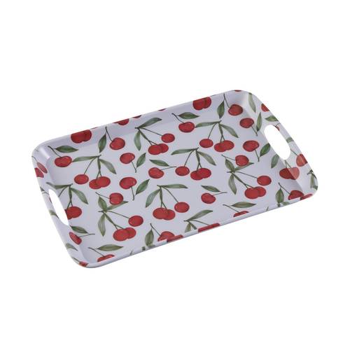 Vassoio Cherry ciliegie rosse melamina piccolo 42x28