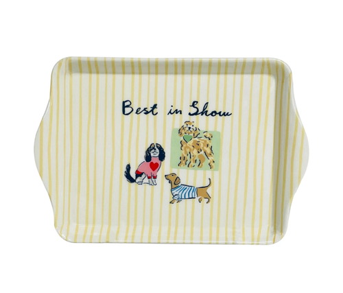 Vassoio cani Best in show melamina 20x14