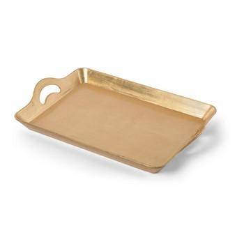 Vassoio oro melamina con maniglie 46x30