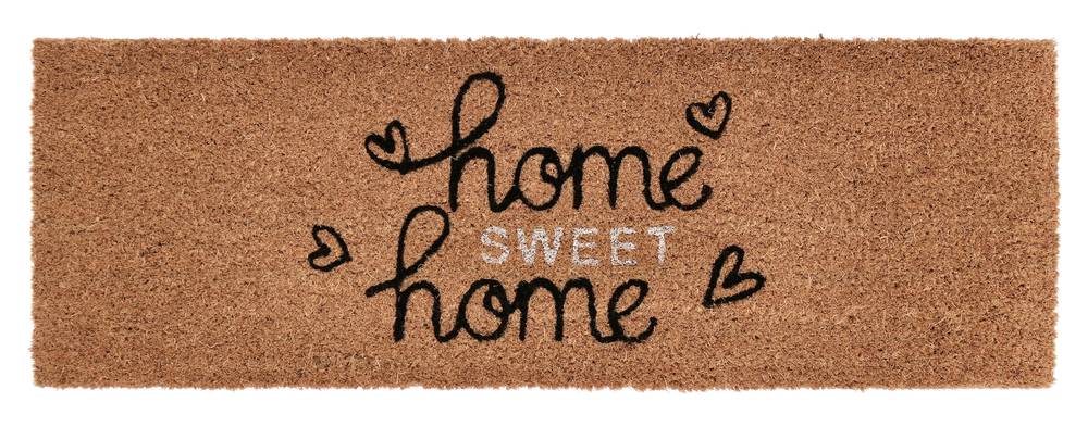 Zerbino cocco da scalino naturale Home sweet home 25x75