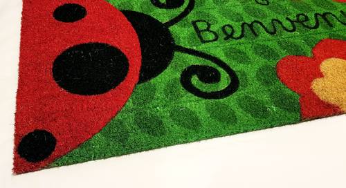 Zerbino ingresso Coccinelle rosse Benvenuti cocco 40x70