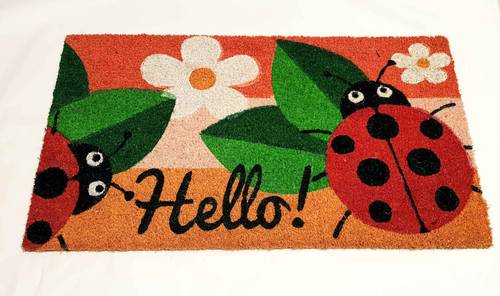 Zerbino ingresso Coccinelle rosse Hello cocco 40x70