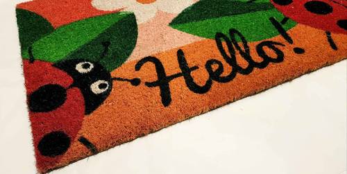Zerbino ingresso Coccinelle rosse Hello cocco 40x70