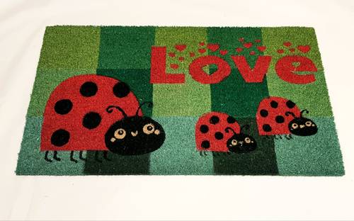 Zerbino ingresso Coccinelle rosse Love cocco 40x70