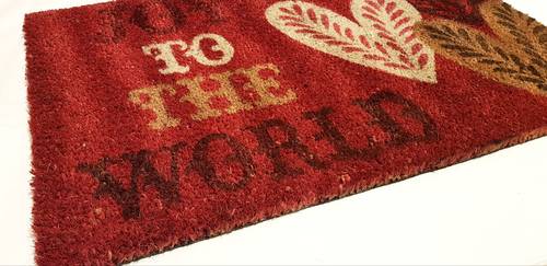 Zerbino ingresso cocco rosso Love cuori 45x75