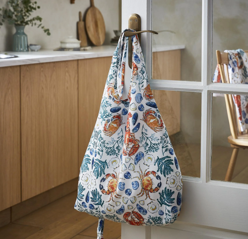 Shopping bag pieghevole crostacei ShellFish Ulster Weavers
